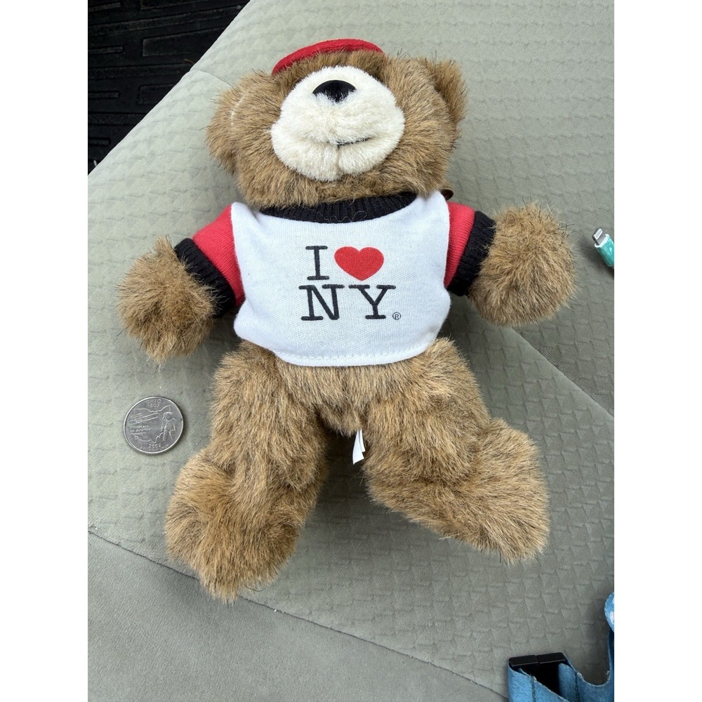 Build A Bear Vintage " I Love NY" Mini Plush Bear